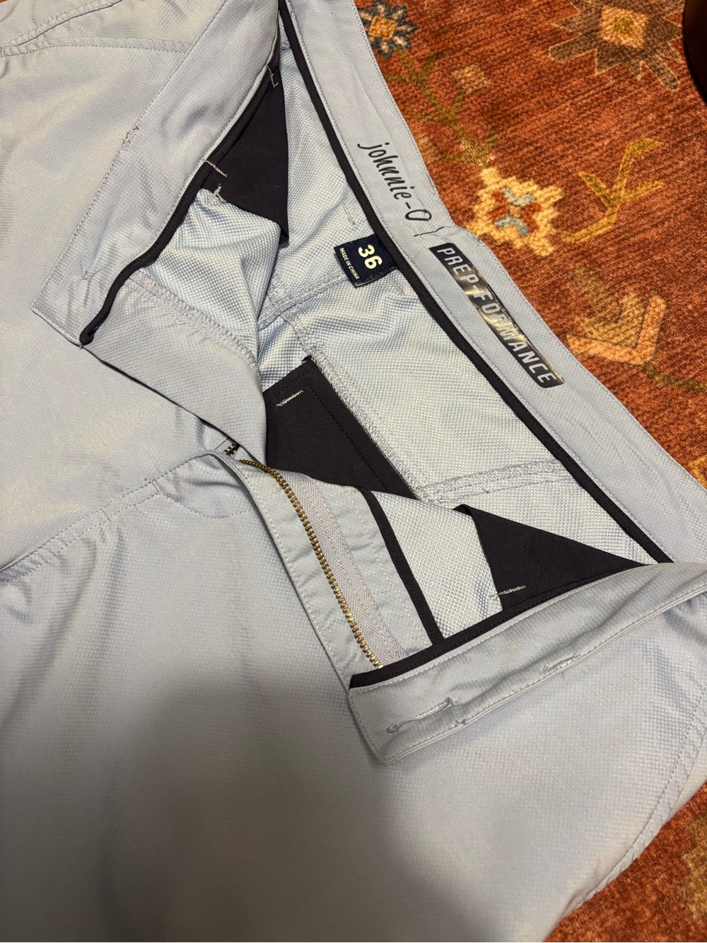Johnnie-O Prep Performance Shorts Mens 36 9" Blue